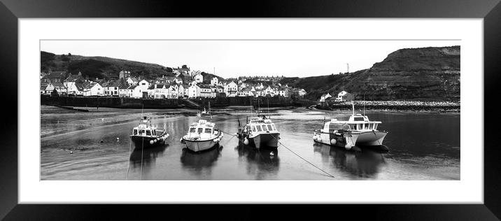 Staithes Fishing Village North Yorkshire England Framed Mounted Print by Sonny Ryse