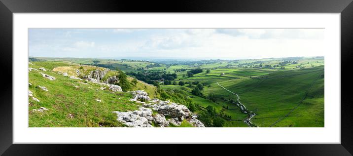 Malham Cove Yorkshire Dales 3 Framed Mounted Print by Sonny Ryse
