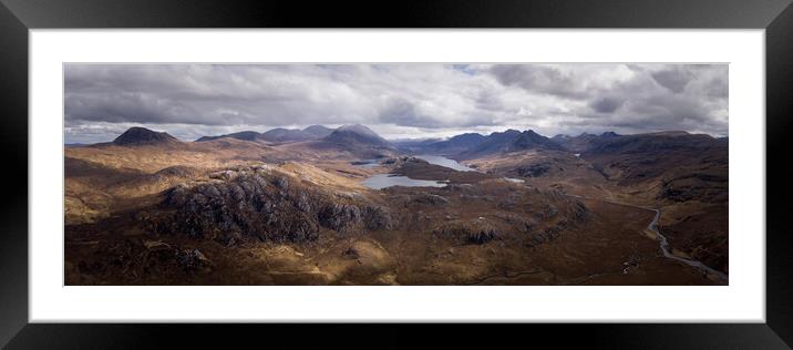 Highlands Scotland Aerial Framed Mounted Print by Sonny Ryse
