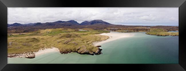 Isle of Lewis Coast Aerial Outer Hebrides Framed Print by Sonny Ryse
