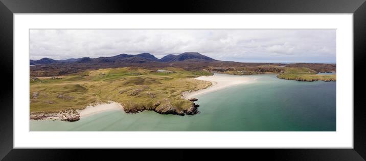 Isle of Lewis Coast Aerial Outer Hebrides Framed Mounted Print by Sonny Ryse