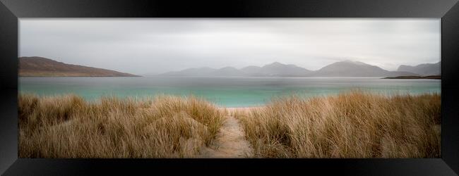 Luskentyre beach isle of harris and lews outer hebrides Framed Print by Sonny Ryse