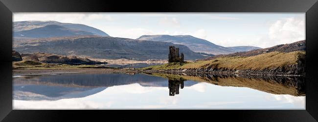 Ardvreck Castle loch Assynt Highlands Scotland Framed Print by Sonny Ryse