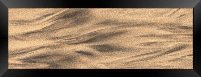 Beach sand patterns Framed Print by Sonny Ryse