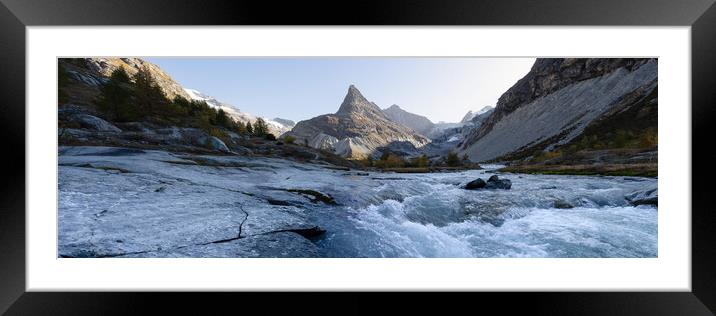 Ferpecle Glacier Val d'Hérens valley Pennine Alps Switzerland  Framed Mounted Print by Sonny Ryse