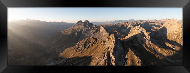 Massif des Cerces Col Du Galibier French Alps Framed Print by Sonny Ryse