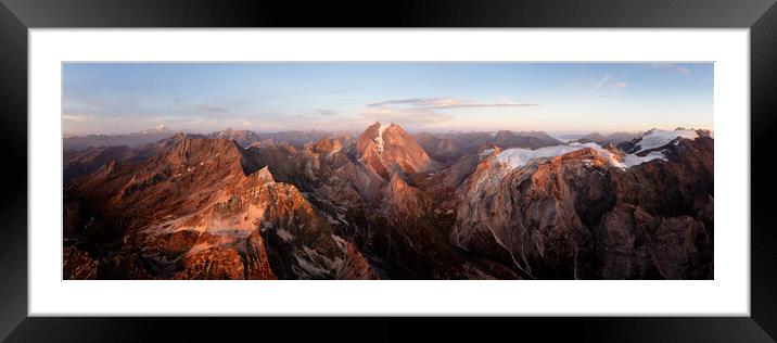 Parc national de la Vanoise Sunset French Alps Framed Mounted Print by Sonny Ryse