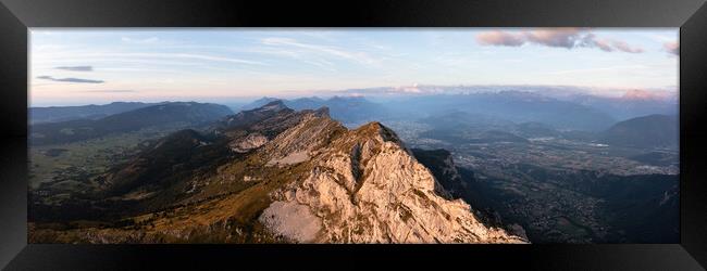 Vercors Massif mountain range French Prealps Grenoble Framed Print by Sonny Ryse