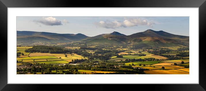 Brecon Beacons Wales Panorama Framed Mounted Print by Sonny Ryse