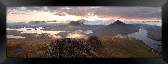 Stac Polliadh sunrise Assynt Scotland Framed Print by Sonny Ryse