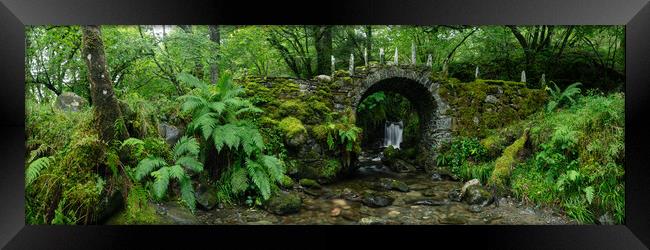 Fairy Bridge of Glen Creran Waterfall Scotland Glencoe Framed Print by Sonny Ryse