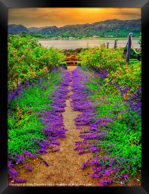 Pathway to peace Framed Print by Wall Art by Craig Cusins