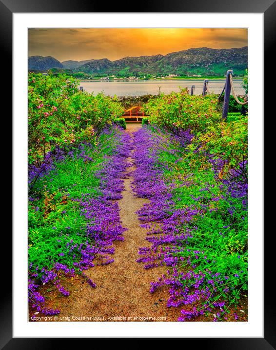 Pathway to peace Framed Mounted Print by Wall Art by Craig Cusins