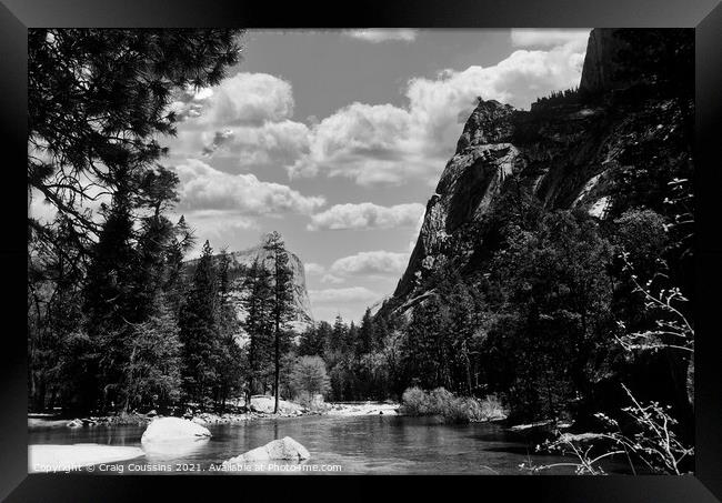 Canyon Lake  Framed Print by Wall Art by Craig Cusins