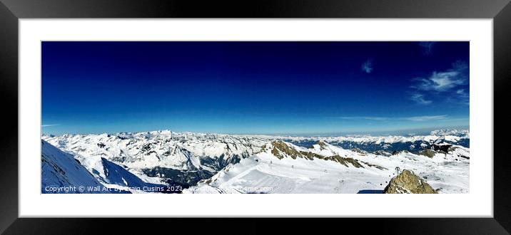 Mountain top 1 Framed Mounted Print by Wall Art by Craig Cusins