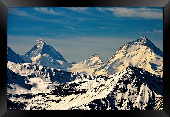 Mountain Top 2 Framed Print by Wall Art by Craig Cusins