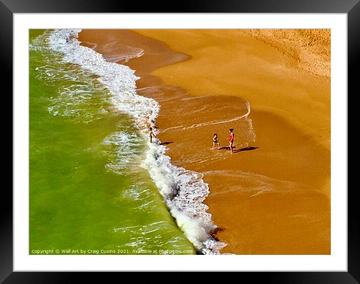 Algarve  Beach 1. Framed Mounted Print by Wall Art by Craig Cusins