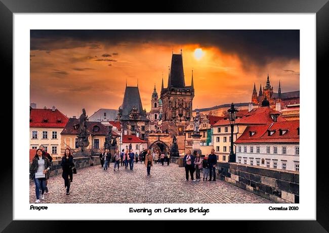 Charles Bridge Prague Framed Print by Wall Art by Craig Cusins