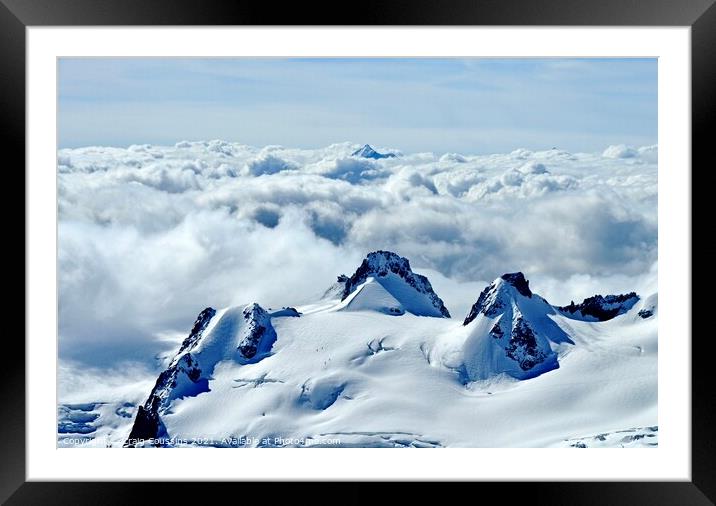 Above The Clouds Framed Mounted Print by Wall Art by Craig Cusins