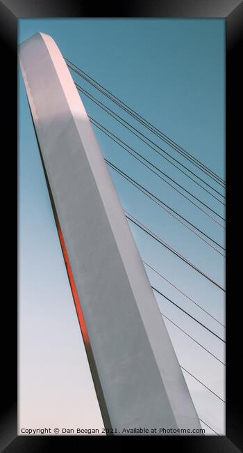 Millennium Bridge Up Close Framed Print by Dan Beegan