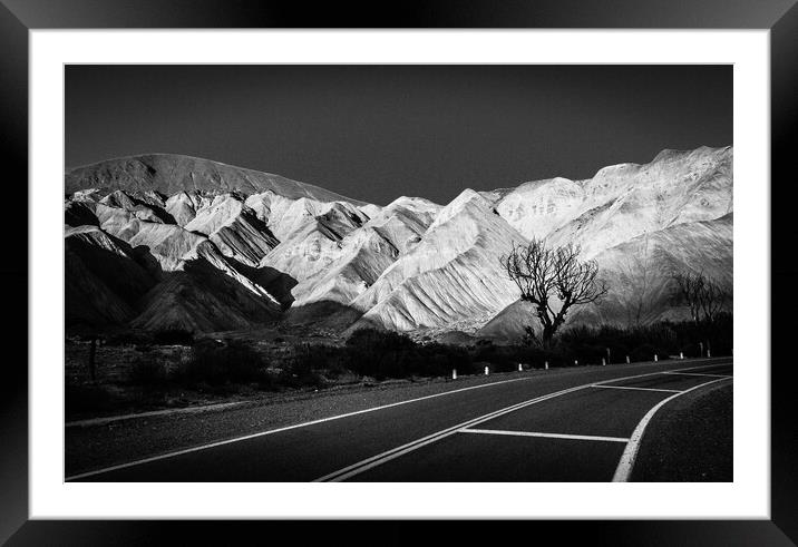 Road to Atacama - RN-52 Framed Mounted Print by Joao Carlos E. Filho