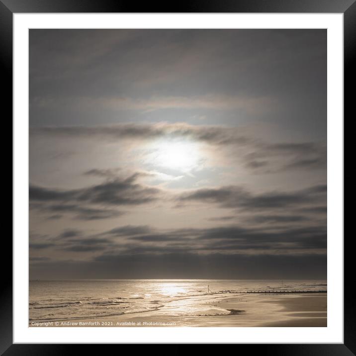 Sunrise and the Seashore Framed Mounted Print by Andrew Bamforth