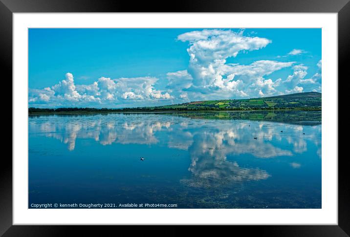 Reflections at Inch Framed Mounted Print by kenneth Dougherty