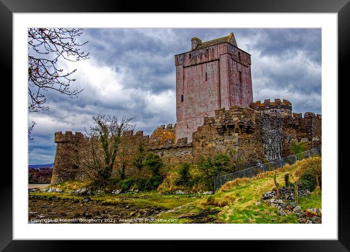 Doe Castle, Donegal Framed Mounted Print by kenneth Dougherty