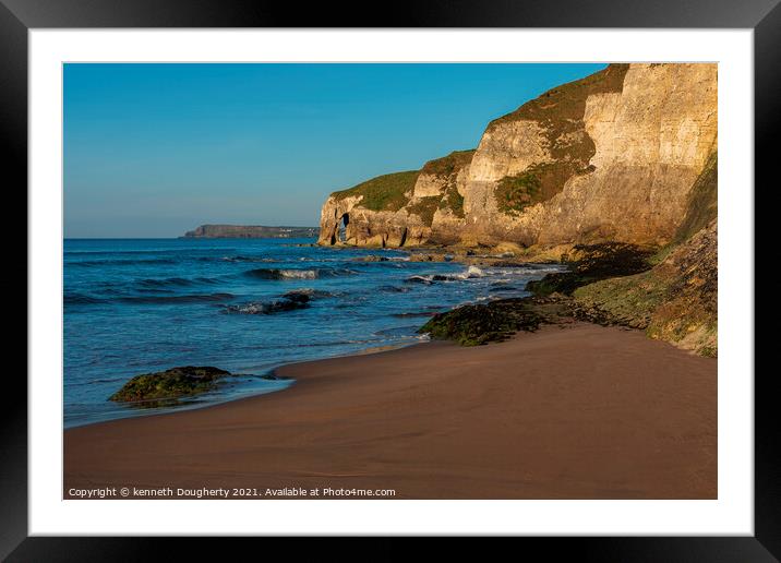 Sea Arch Portrush Framed Mounted Print by kenneth Dougherty