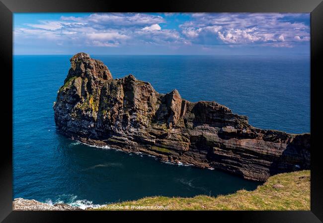 Tory Island East side Framed Print by kenneth Dougherty