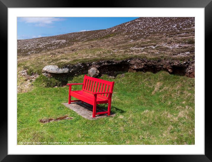 A tranquil place on Tory Island, Donegal Framed Mounted Print by kenneth Dougherty