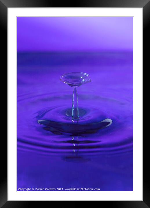 The Colour Purple Framed Mounted Print by Darren Greaves