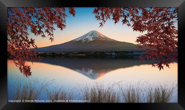 Mount Fuji Framed Print by Manjik Pictures