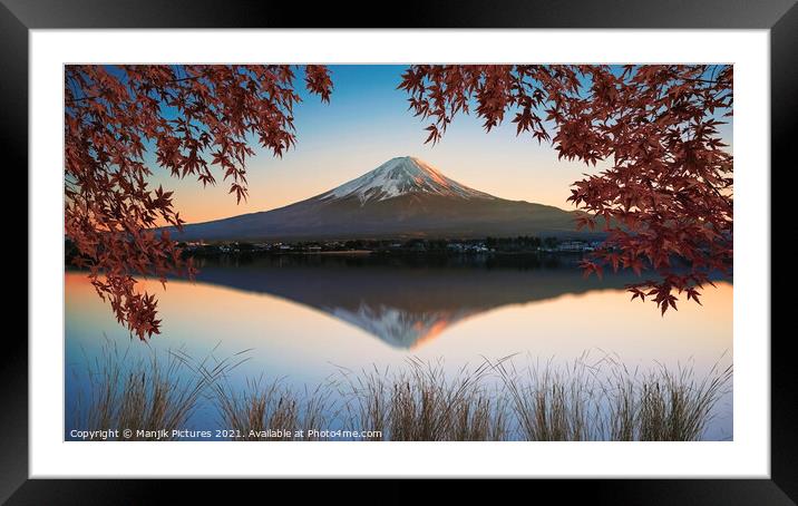Mount Fuji Framed Mounted Print by Manjik Pictures