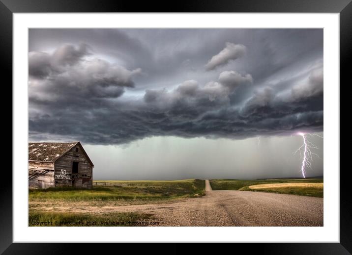 Summer Storm Canada Framed Mounted Print by Mark Duffy