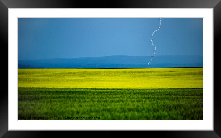 Summer Storm Canada Framed Mounted Print by Mark Duffy