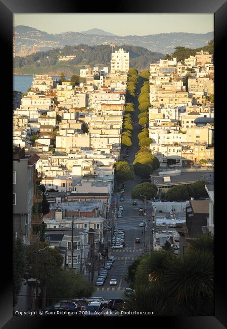 Sunlit San Francisco Framed Print by Sam Robinson