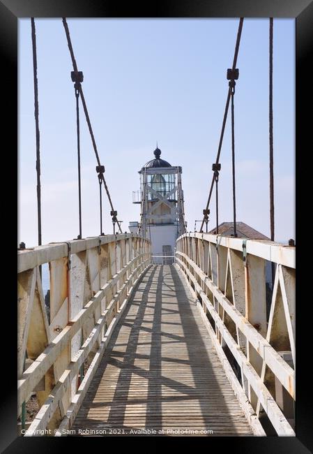 Point Bonita Lighthouse, Marin Headlands Framed Print by Sam Robinson