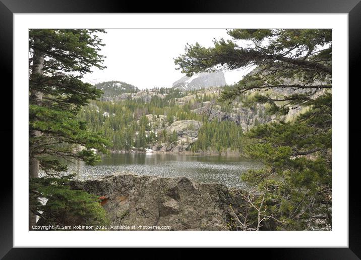 Bear Lake, Rocky Mountain National Park Framed Mounted Print by Sam Robinson