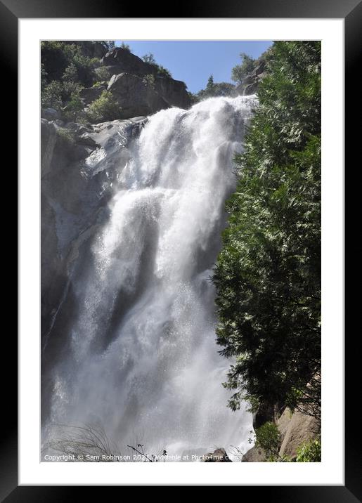 Grizzly Falls, Kings Canyon Framed Mounted Print by Sam Robinson