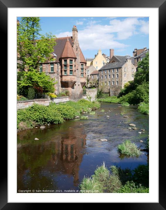 Water of Leith, Edinburgh Framed Mounted Print by Sam Robinson