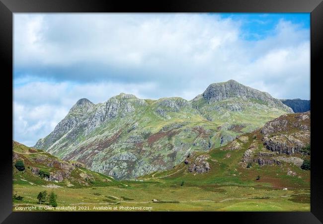 The Langdale Pikes Framed Print by Glen Wakefield