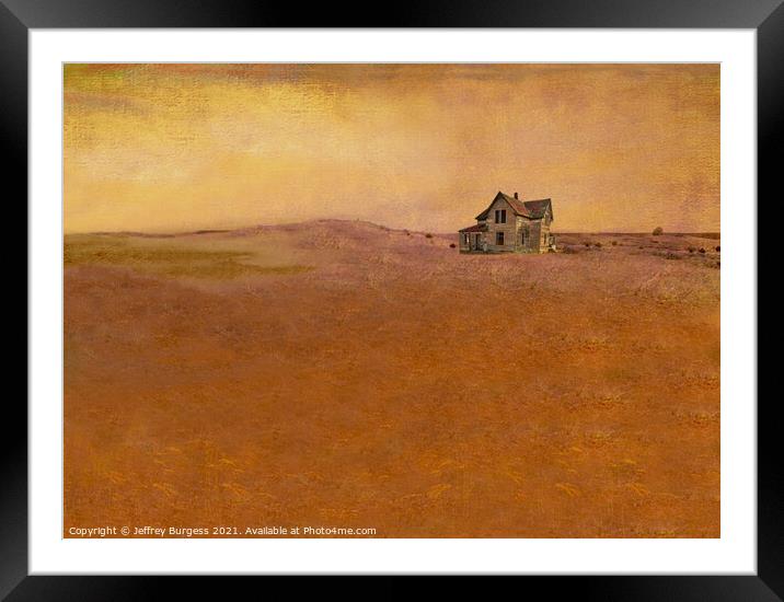 Isolation and Desolation Framed Mounted Print by Jeffrey Burgess