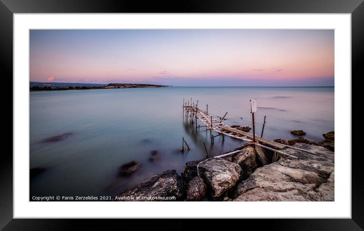 Smooth serenity Framed Mounted Print by Fanis Zerzelides