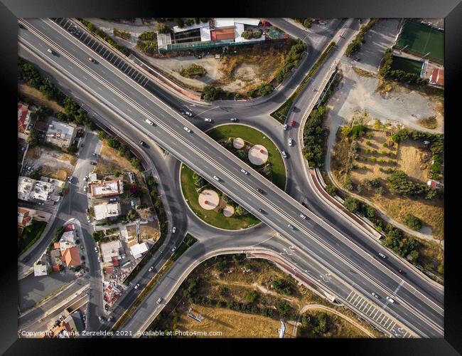 Symmetry from above Framed Print by Fanis Zerzelides