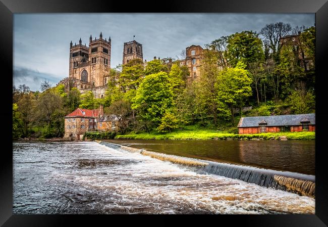 Durham Cathedral Framed Print by June Ross