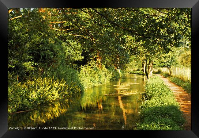 River Windrush, Bourton-on-the-Water, Gloucestershire Framed Print by Richard J. Kyte
