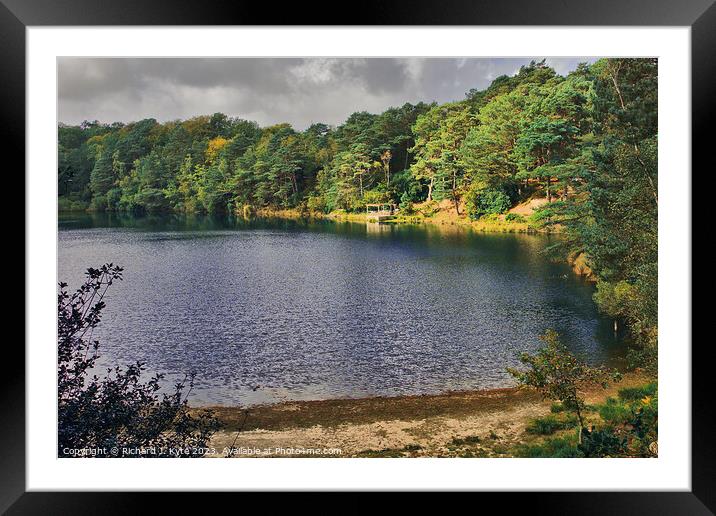 The Blue Pool, Isle of Purbeck, Dorset Framed Mounted Print by Richard J. Kyte