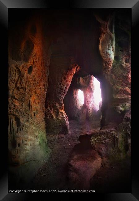 Nannys cave dwelling of Kinver Edge Framed Print by Stephen Davis