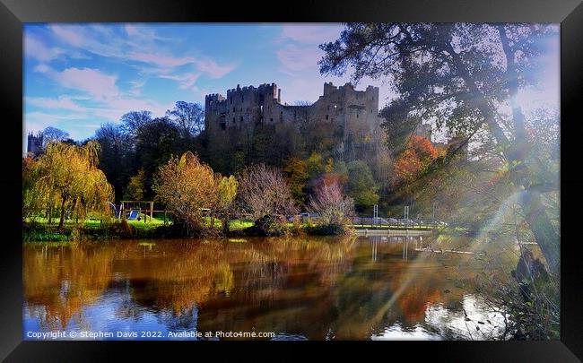 Ludlow Castle Framed Print by Stephen Davis